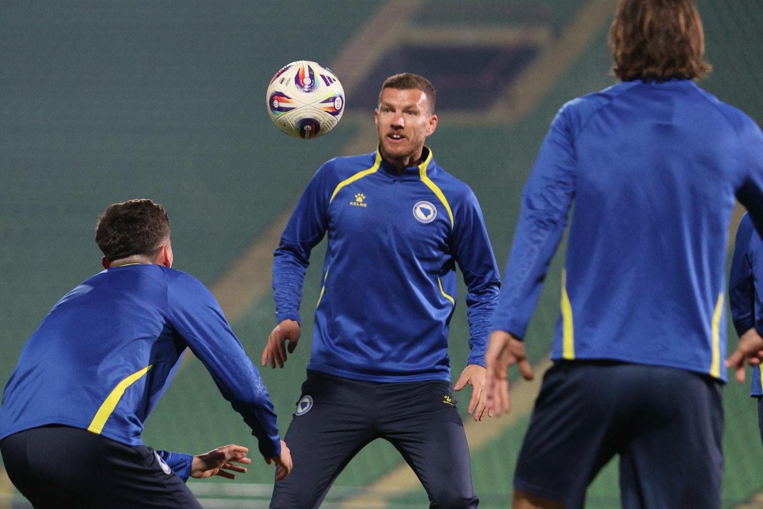 Edin Džeko na treningu reprezentacije