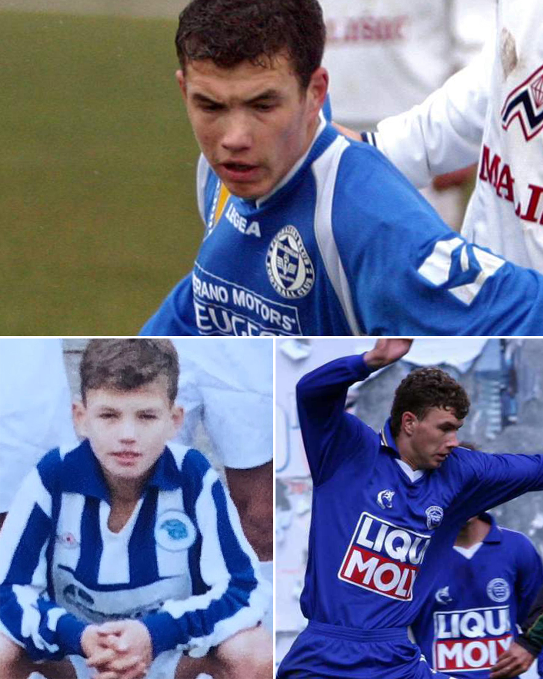 Edin Džeko je prošao sve selekcije Omladinske škole u FK Željezničaru, a za prvi tim je debitovao 3. augusta 2003. godine na utakmici Žepče - Željezničar 2:1. Za Želju je odigrao 43 utakmice te je postigao tri gola.