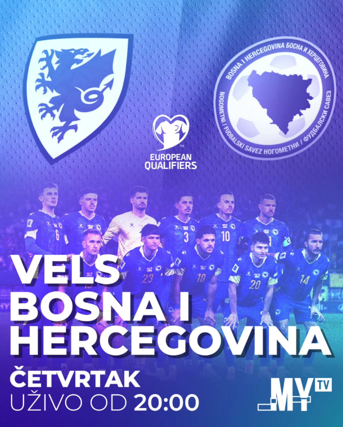 Bosna i Hercegovina gostuje Velsu u Cardiffu u baražu za Svjetsko prvenstvo, ulog je ogroman. Budite uz Zmajeve!