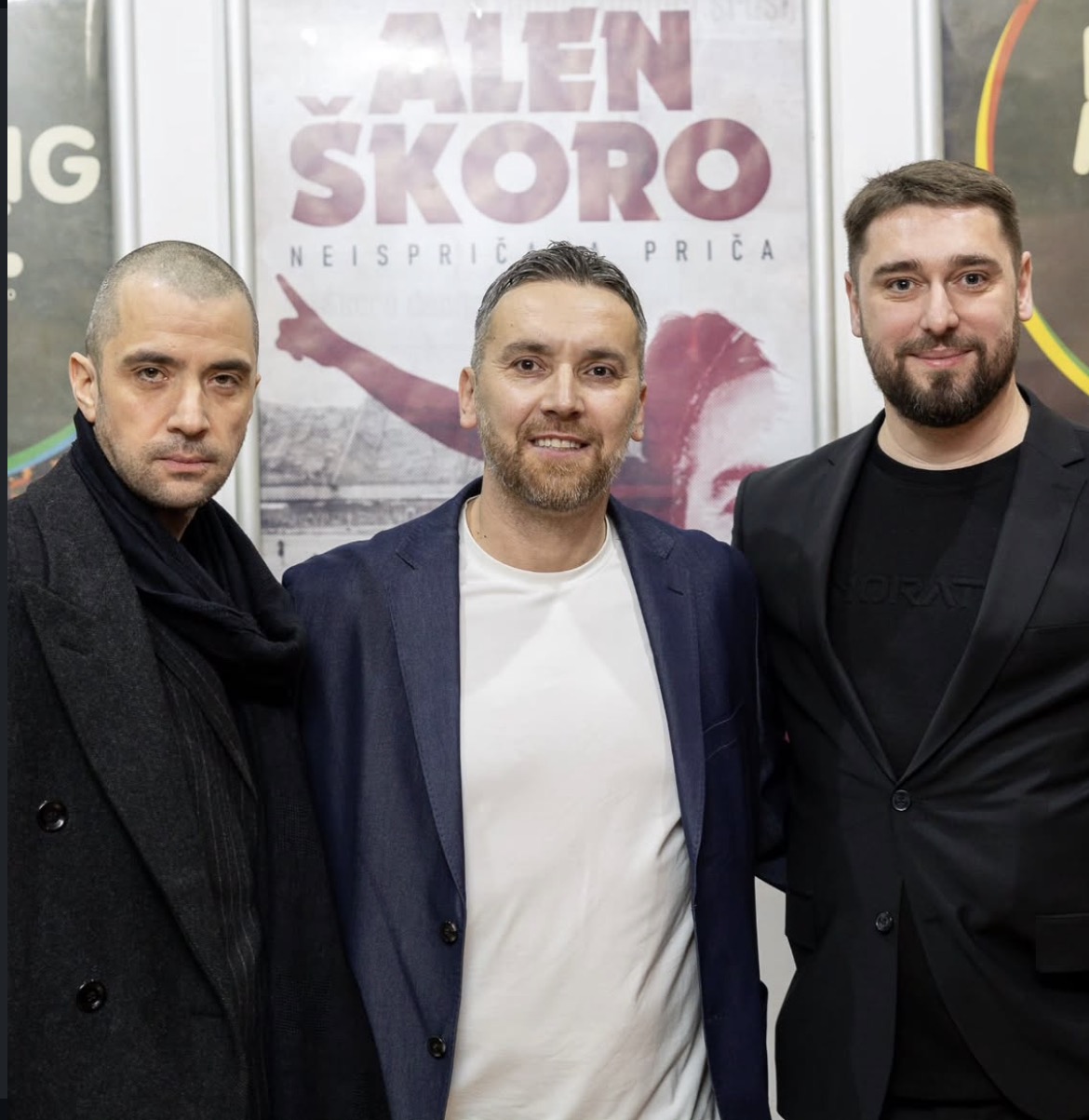 Premijera filma "Alen Škoro - Ne ispričana priča" Emir Z. Kapetanović, Alen Škoro i Almir Šećkanović